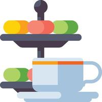 afternoon tea illustration design vector