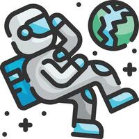 astronaut illustration design vector