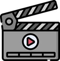 clapperboard illustration design vector