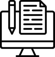 blogging illustration design vector
