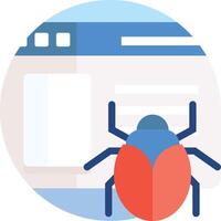 bug illustration design vector