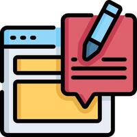 blogger illustration design vector