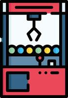 claw machine illustration design vector