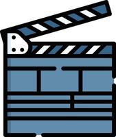 clapperboard illustration design vector
