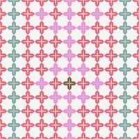 seamless pattern double star modified shape pastel shades color vector