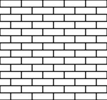 brick wall - black and white bricks pattern, seamless repeatable pattern texture background vector