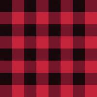 plaid flannel pattern, black and red checkered seamless repeatable texture background, vector