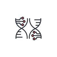 chromosomes icon. .Editable stroke.linear style sign for use web design,logo.Symbol illustration. vector
