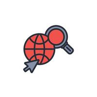 internet icon. .Editable stroke.linear style sign for use web design,logo.Symbol illustration. vector