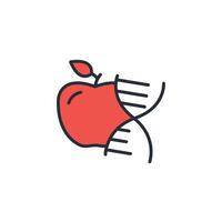 transgenic icon. .Editable stroke.linear style sign for use web design,logo.Symbol illustration. vector