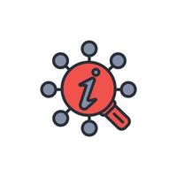 Information Retrieval icon. .Editable stroke.linear style sign for use web design,logo.Symbol illustration. vector