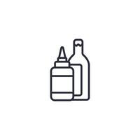 condiment icon. .Editable stroke.linear style sign for use web design,logo.Symbol illustration. vector