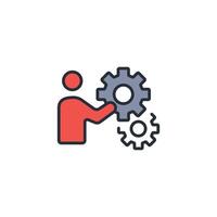 practice icon. .Editable stroke.linear style sign for use web design,logo.Symbol illustration. vector