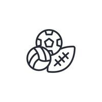 Sports icon. .Editable stroke.linear style sign for use web design,logo.Symbol illustration. vector