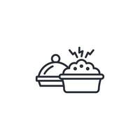 Food icon. .Editable stroke.linear style sign for use web design,logo.Symbol illustration. vector