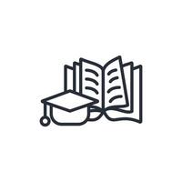 education icon. .Editable stroke.linear style sign for use web design,logo.Symbol illustration. vector