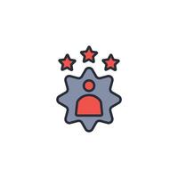 experts icon. .Editable stroke.linear style sign for use web design,logo.Symbol illustration. vector