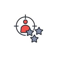 talent icon. .Editable stroke.linear style sign for use web design,logo.Symbol illustration. vector