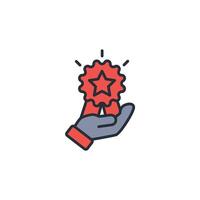 qualification icon. .Editable stroke.linear style sign for use web design,logo.Symbol illustration. vector