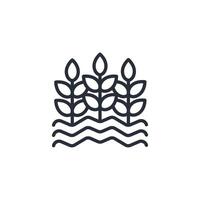agriculture icon. .Editable stroke.linear style sign for use web design,logo.Symbol illustration. vector