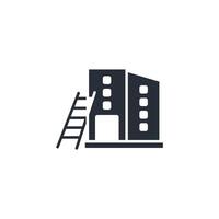 Ladder icon. .Editable stroke.linear style sign for use web design,logo.Symbol illustration. vector