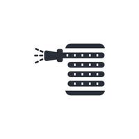 hose icon. .Editable stroke.linear style sign for use web design,logo.Symbol illustration. vector