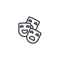 arts icon. .Editable stroke.linear style sign for use web design,logo.Symbol illustration. vector