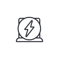 Energy icon. .Editable stroke.linear style sign for use web design,logo.Symbol illustration. vector