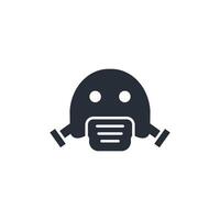 Gas Mask icon. .Editable stroke.linear style sign for use web design,logo.Symbol illustration. vector