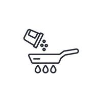 Pan icon. .Editable stroke.linear style sign for use web design,logo.Symbol illustration. vector