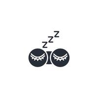 Sleeping mask icon. .Editable stroke.linear style sign for use web design,logo.Symbol illustration. vector