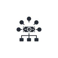 budget icon. .Editable stroke.linear style sign for use web design,logo.Symbol illustration. vector