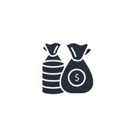 Money icon. .Editable stroke.linear style sign for use web design,logo.Symbol illustration. vector