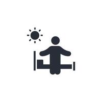 wake up icon. .Editable stroke.linear style sign for use web design,logo.Symbol illustration. vector