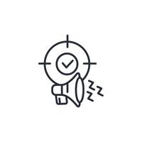 campaign icon. .Editable stroke.linear style sign for use web design,logo.Symbol illustration. vector