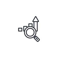 Inspection icon. .Editable stroke.linear style sign for use web design,logo.Symbol illustration. vector
