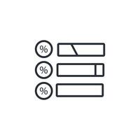 poll icon. .Editable stroke.linear style sign for use web design,logo.Symbol illustration. vector