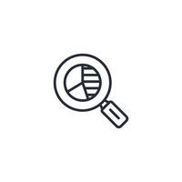 Research icon. .Editable stroke.linear style sign for use web design,logo.Symbol illustration. vector