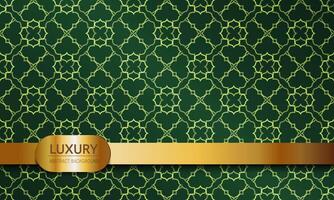 Thai luxury pattern green background. Lai Thai element pattern. Yellow and green theme for text-based compositions ads, book covers, Digital interfaces, print design templates. vector