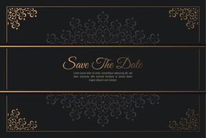 luxury invitation background style ornamental pattern vector
