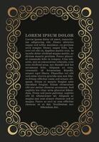 Luxury calligraphy ornament frame line design vector