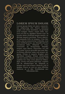 Luxury calligraphy ornament frame line design