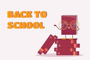Back to school editable text effect Back to school background concept vector