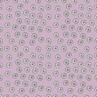 Cute hand drawn chamomile seamless pattern. Little flowers background. Doodle art for simple design vector