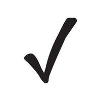 Single element of checkbox in doodle business set. Hand drawn illustration for cards, posters, stickers and professional design. vector