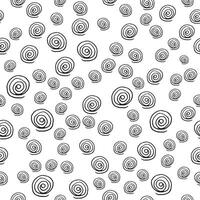 Abstract nordic trendy pattern with spiral for decoration interior, print posters, greeting card, business banner, wrapping in modern scandinavian style in . Doodle style vector