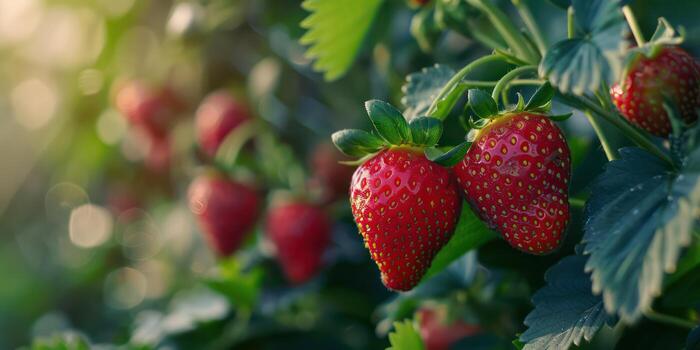 Delicious strawberries In the form of Creative Commons attribution. photo