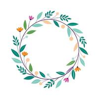 Beautiful Floral Frame Border Illustration vector