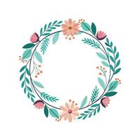 Beautiful Floral Frame Border Illustration vector