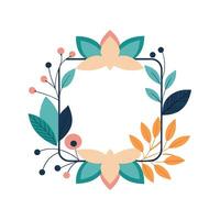 Beautiful Floral Frame Border Illustration vector